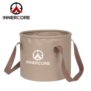 Alt text: Innercore 20L folding bucket open camping
