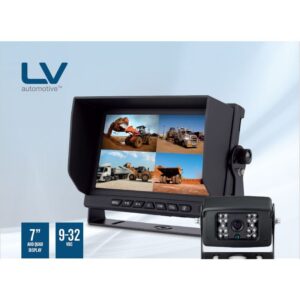 Reverse camera LV7149 heavy duty kit with 7 inch quad monitor and camera