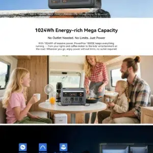 OSCAL PORTABLE POWER STATION 1800 WATTS SOLAR CHARGABLE AND AC CHARGABLE