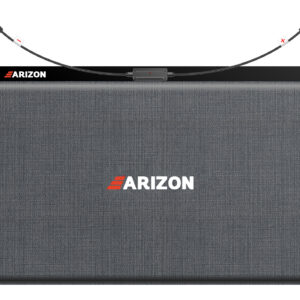 400W Portable Solar Panel folded with Arizon branding and solar cable connectors