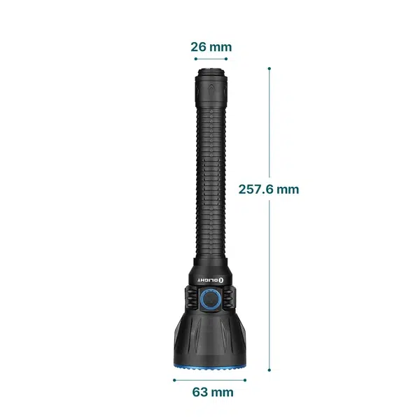 Olight Javelot Turbo 2 Dimensions > 4wd Lights and Camping Online Store Olight Javelot Turbo 2 dimensions showing 257.6mm length and 63mm head diameter