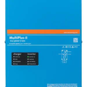 Victron MultiPlus-II 12V 3000VA inverter charger front view