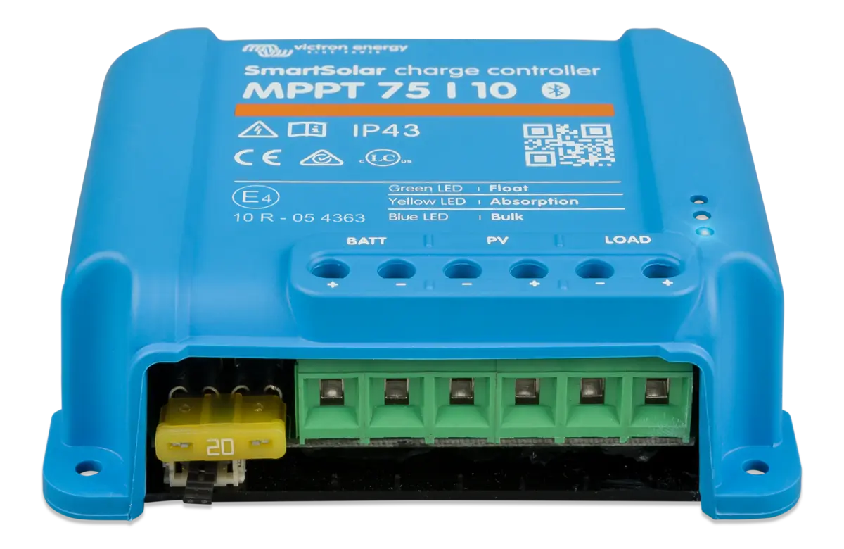 victron-smartsolar-mppt-75-10-front > 4wd Lights and Camping Online Store Victron SmartSolar MPPT 75/10 solar charge controller